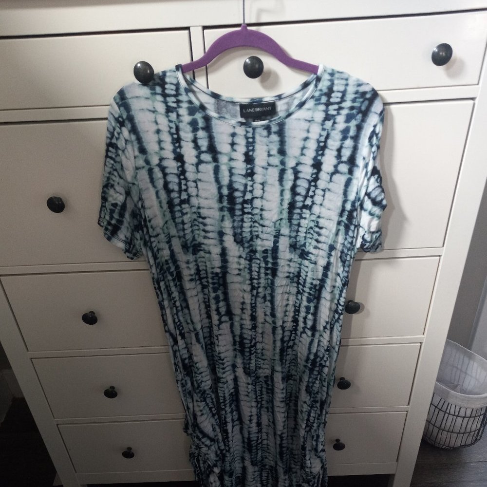 Lane Bryant Maxi 14/16 Blue/Teal/White